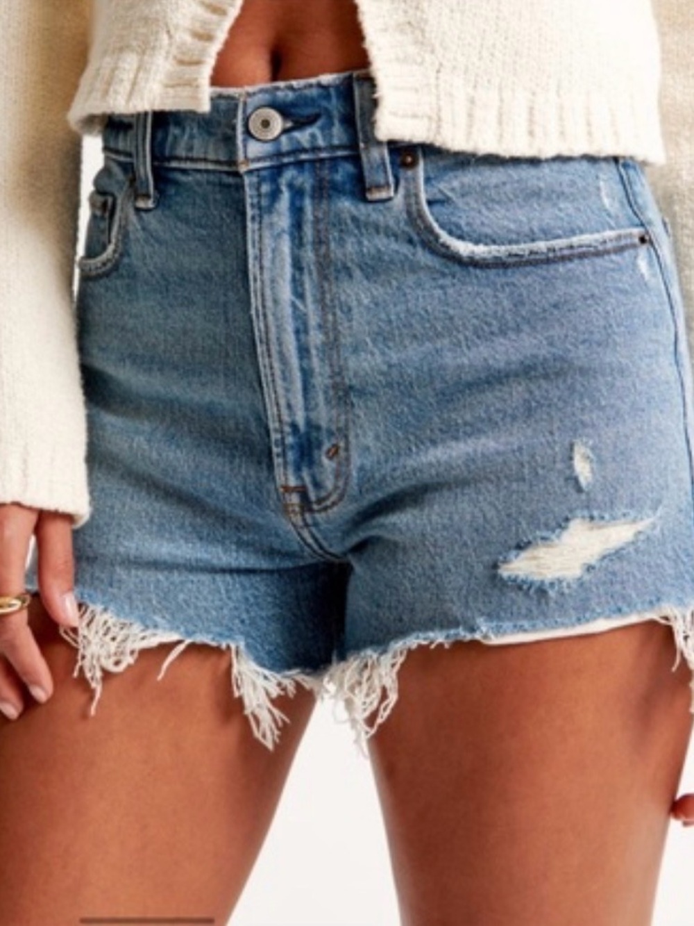 Abercrombie & Fitch High Rise Mom Short - Picture 5 of 9